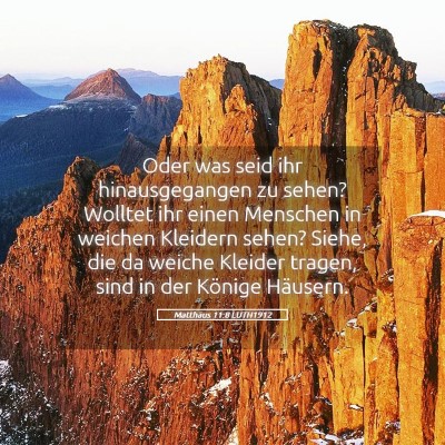 Picture 05 - Matthäus 11:8 LUTH1912 - Oder was seid ihr hinausgegangen zu sehen? - Bible Verse Picture