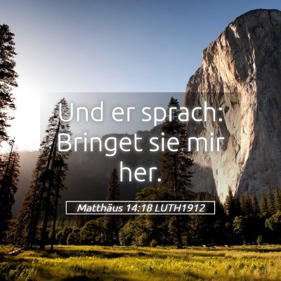 Picture 05 - Matthäus 14:18 LUTH1912 - Und er sprach: Bringet sie mir - Bible Verse Picture