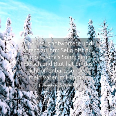 Picture 05 - Matthäus 16:17 LUTH1912 - Und Jesus antwortete und sprach zu ihm: Selig - Bible Verse Picture