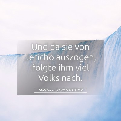 Picture 05 - Matthäus 20:29 LUTH1912 - Und da sie von Jericho auszogen, folgte ihm viel - Bible Verse Picture