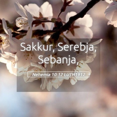 Picture 05 - Nehemia 10:12 LUTH1912 - Sakkur, Serebja, - Bible Verse Picture