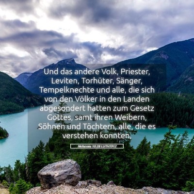 Picture 05 - Nehemia 10:28 LUTH1912 - Und das andere Volk, Priester, Leviten, - Bible Verse Picture