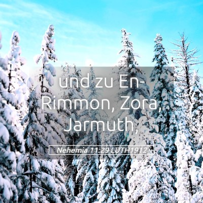 Picture 05 - Nehemia 11:29 LUTH1912 - und zu En-Rimmon, Zora, - Bible Verse Picture
