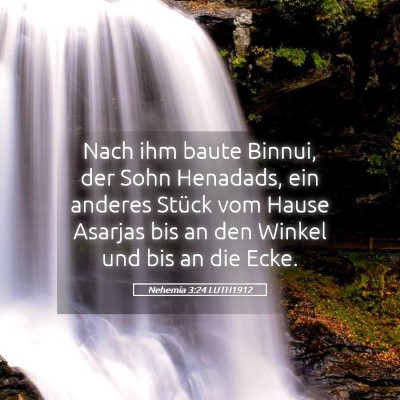 Picture 05 - Nehemia 3:24 LUTH1912 - Nach ihm baute Binnui, der Sohn Henadads, ein - Bible Verse Picture