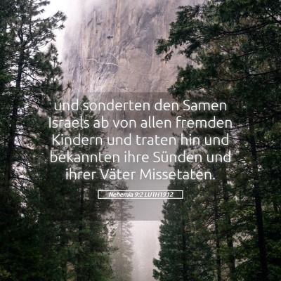 Picture 05 - Nehemia 9:2 LUTH1912 - und sonderten den Samen Israels ab von allen - Bible Verse Picture