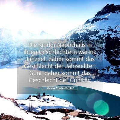 Picture 05 - Numeri 26:48 LUTH1912 - Die Kinder Naphthalis in ihren Geschlechtern - Bible Verse Picture
