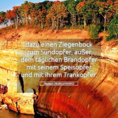 Picture 05 - Numeri 29:28 LUTH1912 - dazu einen Ziegenbock zum Sündopfer, außer dem - Bible Verse Picture