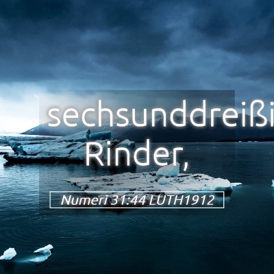 Picture 05 - Numeri 31:44 LUTH1912 - sechsunddreißigtausend - Bible Verse Picture