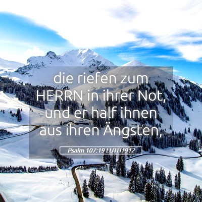 Picture 05 - Psalm 107:19 LUTH1912 - die riefen zum HERRN in ihrer Not, und er half - Bible Verse Picture