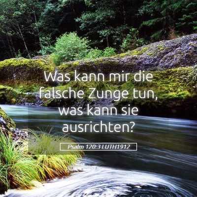 Picture 05 - Psalm 120:3 LUTH1912 - Was kann mir die falsche Zunge tun, was kann sie - Bible Verse Picture