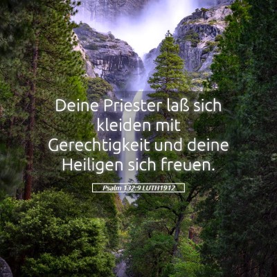 Picture 05 - Psalm 132:9 LUTH1912 - Deine Priester laß sich kleiden mit - Bible Verse Picture