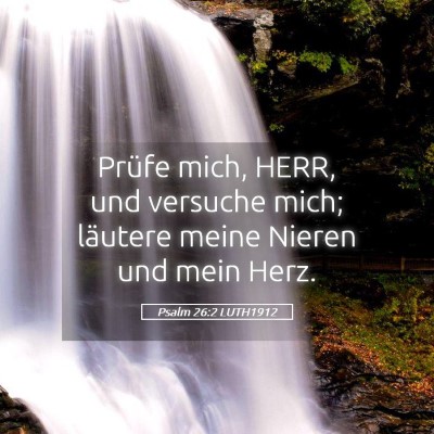 Picture 05 - Psalm 26:2 LUTH1912 - Prüfe mich, HERR, und versuche mich; läutere - Bible Verse Picture