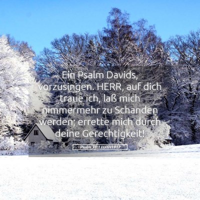 Picture 05 - Psalm 31:1 LUTH1912 - Ein Psalm Davids, vorzusingen. HERR, auf dich - Bible Verse Picture