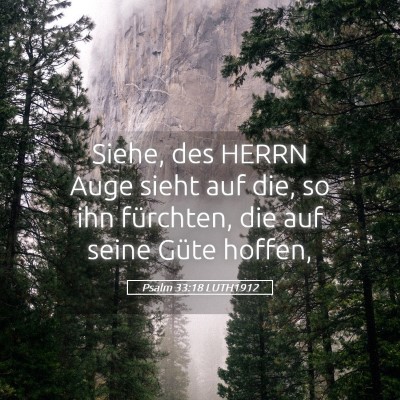 Picture 05 - Psalm 33:18 LUTH1912 - Siehe, des HERRN Auge sieht auf die, so ihn - Bible Verse Picture