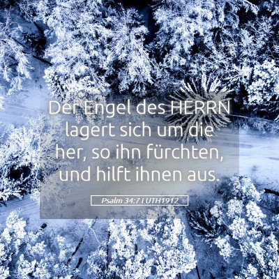 Picture 05 - Psalm 34:7 LUTH1912 - Der Engel des HERRN lagert sich um die her, so - Bible Verse Picture