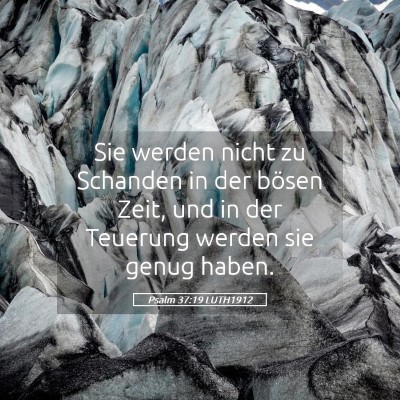 Picture 05 - Psalm 37:19 LUTH1912 - Sie werden nicht zu Schanden in der bösen Zeit, - Bible Verse Picture
