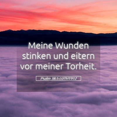 Picture 05 - Psalm 38:5 LUTH1912 - Meine Wunden stinken und eitern vor meiner - Bible Verse Picture
