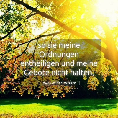 Picture 05 - Psalm 89:31 LUTH1912 - so sie meine Ordnungen entheiligen und meine - Bible Verse Picture