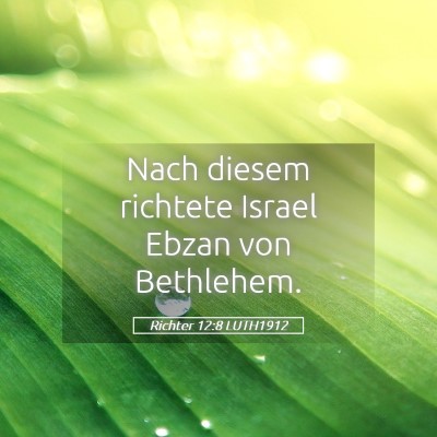 Picture 05 - Richter 12:8 LUTH1912 - Nach diesem richtete Israel Ebzan von - Bible Verse Picture