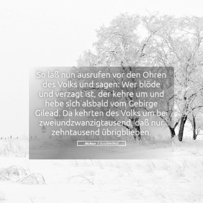 Picture 05 - Richter 7:3 LUTH1912 - So laß nun ausrufen vor den Ohren des Volks und - Bible Verse Picture