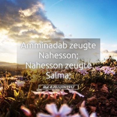 Picture 05 - Rut 4:20 LUTH1912 - Amminadab zeugte Nahesson; Nahesson zeugte - Bible Verse Picture
