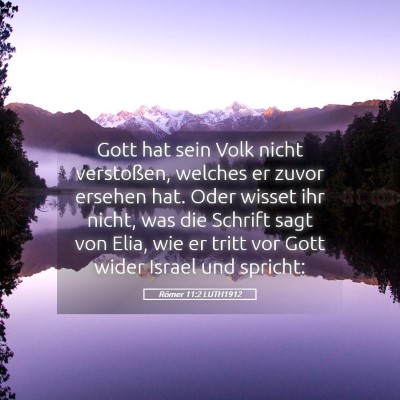 Picture 05 - Römer 11:2 LUTH1912 - Gott hat sein Volk nicht verstoßen, welches er - Bible Verse Picture