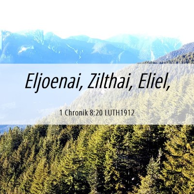 Picture 06 - 1 Chronik 8:20 LUTH1912 - Eljoenai, Zilthai, - Bible Verse Picture