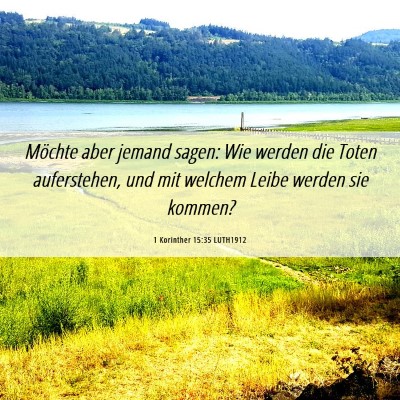 Picture 06 - 1 Korinther 15:35 LUTH1912 - Möchte aber jemand sagen: Wie werden die Toten - Bible Verse Picture
