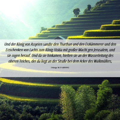 Picture 06 - 2 Könige 18:17 LUTH1912 - Und der König von Assyrien sandte den Tharthan - Bible Verse Picture
