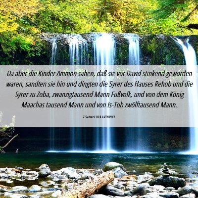 Picture 06 - 2 Samuel 10:6 LUTH1912 - Da aber die Kinder Ammon sahen, daß sie vor - Bible Verse Picture