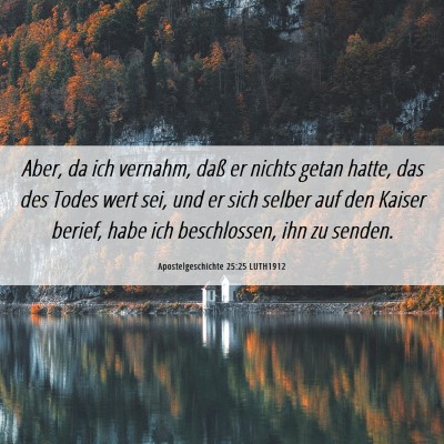 Picture 06 - Apostelgeschichte 25:25 LUTH1912 - Aber, da ich vernahm, daß er nichts getan hatte, - Bible Verse Picture