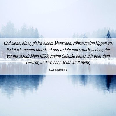 Picture 06 - Daniel 10:16 LUTH1912 - Und siehe, einer, gleich einem Menschen, rührte - Bible Verse Picture