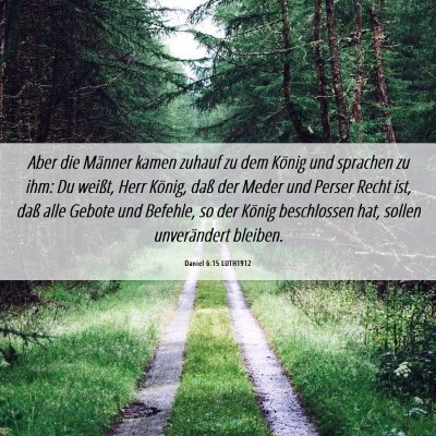 Picture 06 - Daniel 6:15 LUTH1912 - Aber die Männer kamen zuhauf zu dem König und - Bible Verse Picture