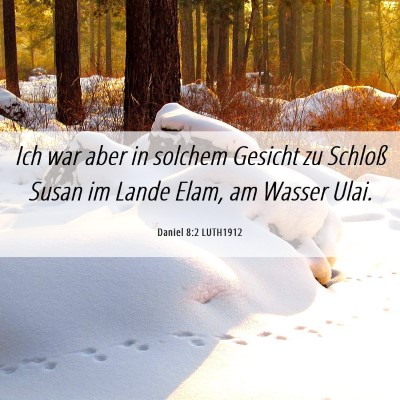 Picture 06 - Daniel 8:2 LUTH1912 - Ich war aber in solchem Gesicht zu Schloß Susan - Bible Verse Picture