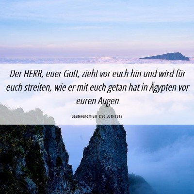Picture 06 - Deuteronomium 1:30 LUTH1912 - Der HERR, euer Gott, zieht vor euch hin und wird - Bible Verse Picture