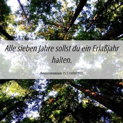 Picture 06 - Deuteronomium 15:1 LUTH1912 - Alle sieben Jahre sollst du ein Erlaßjahr - Bible Verse Picture