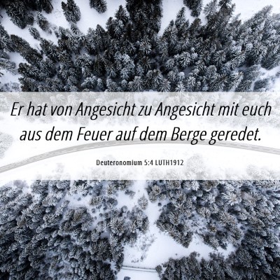 Picture 06 - Deuteronomium 5:4 LUTH1912 - Er hat von Angesicht zu Angesicht mit euch aus - Bible Verse Picture