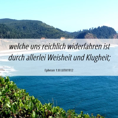 Picture 06 - Epheser 1:8 LUTH1912 - welche uns reichlich widerfahren ist durch - Bible Verse Picture