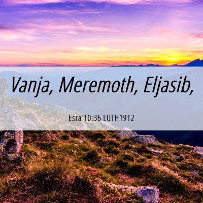 Picture 06 - Esra 10:36 LUTH1912 - Vanja, Meremoth, - Bible Verse Picture