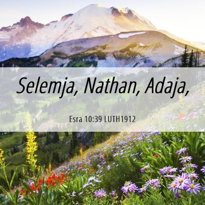 Picture 06 - Esra 10:39 LUTH1912 - Selemja, Nathan, - Bible Verse Picture