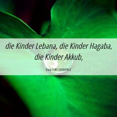 Picture 06 - Esra 2:45 LUTH1912 - die Kinder Lebana, die Kinder Hagaba, die Kinder - Bible Verse Picture