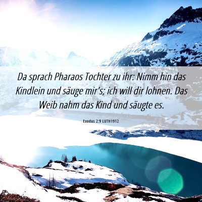 Picture 06 - Exodus 2:9 LUTH1912 - Da sprach Pharaos Tochter zu ihr: Nimm hin das - Bible Verse Picture