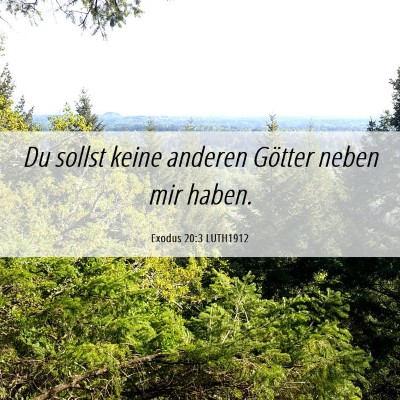 Picture 06 - Exodus 20:3 LUTH1912 - Du sollst keine anderen Götter neben mir - Bible Verse Picture