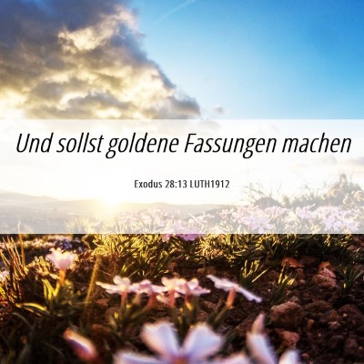 Picture 06 - Exodus 28:13 LUTH1912 - Und sollst goldene Fassungen - Bible Verse Picture