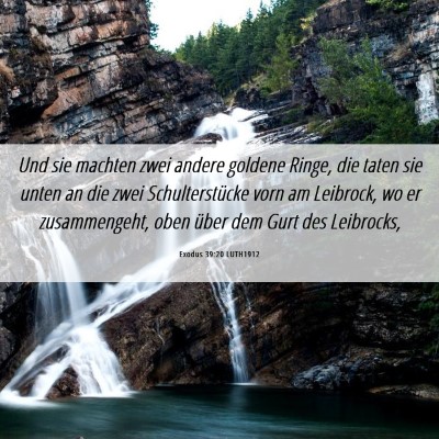Picture 06 - Exodus 39:20 LUTH1912 - Und sie machten zwei andere goldene Ringe, die - Bible Verse Picture