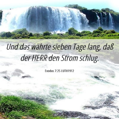 Picture 06 - Exodus 7:25 LUTH1912 - Und das währte sieben Tage lang, daß der HERR - Bible Verse Picture