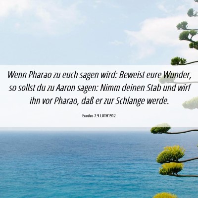 Picture 06 - Exodus 7:9 LUTH1912 - Wenn Pharao zu euch sagen wird: Beweist eure - Bible Verse Picture