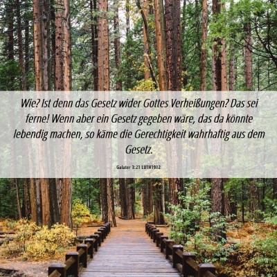 Picture 06 - Galater 3:21 LUTH1912 - Wie? Ist denn das Gesetz wider Gottes - Bible Verse Picture