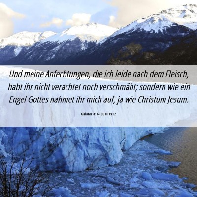 Picture 06 - Galater 4:14 LUTH1912 - Und meine Anfechtungen, die ich leide nach dem - Bible Verse Picture