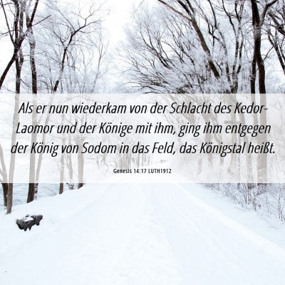 Picture 06 - Genesis 14:17 LUTH1912 - Als er nun wiederkam von der Schlacht des - Bible Verse Picture